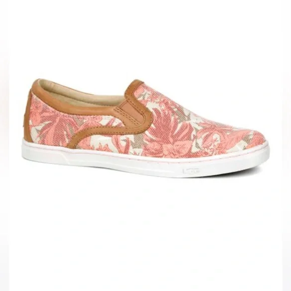 UGG® Tropical Blush Fierce Island Floral Slip-On Sneaker - Women,9/40!NWT - Picture 1 of 8